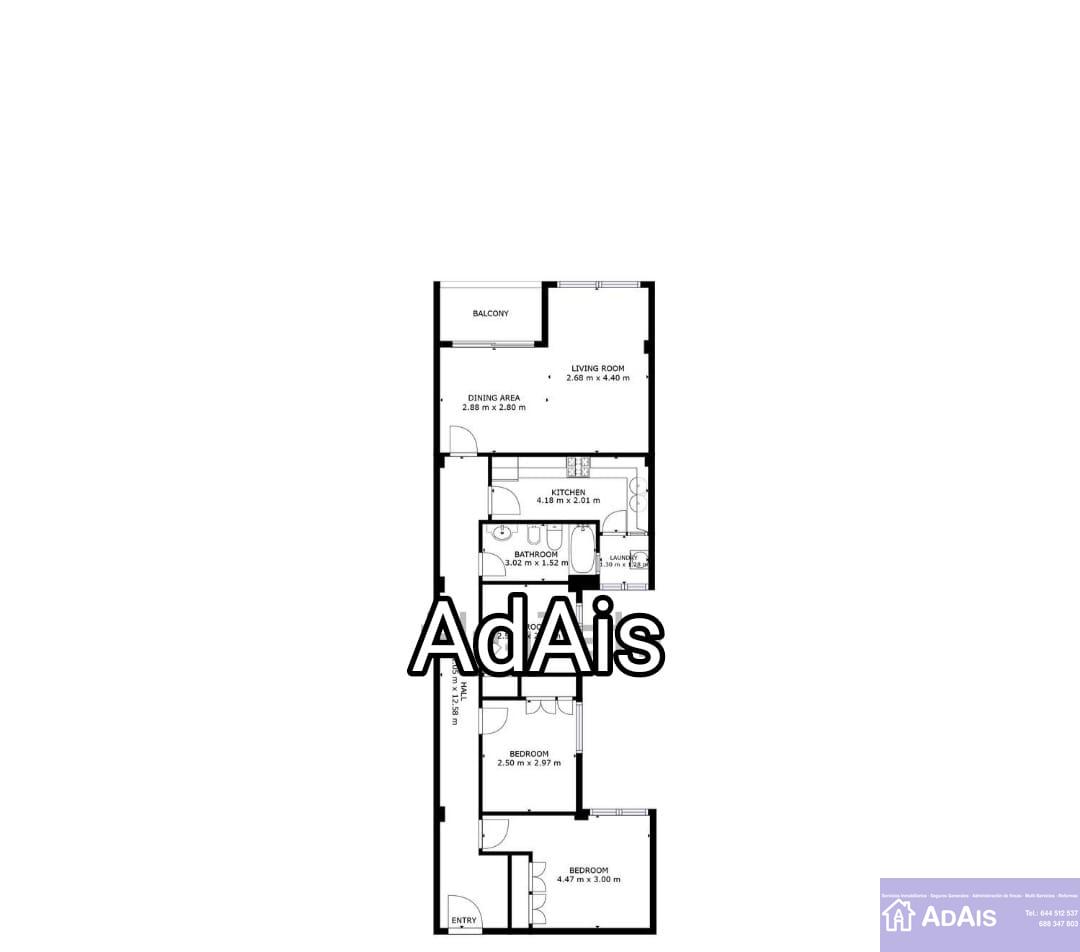 For sale of flat in Gandia