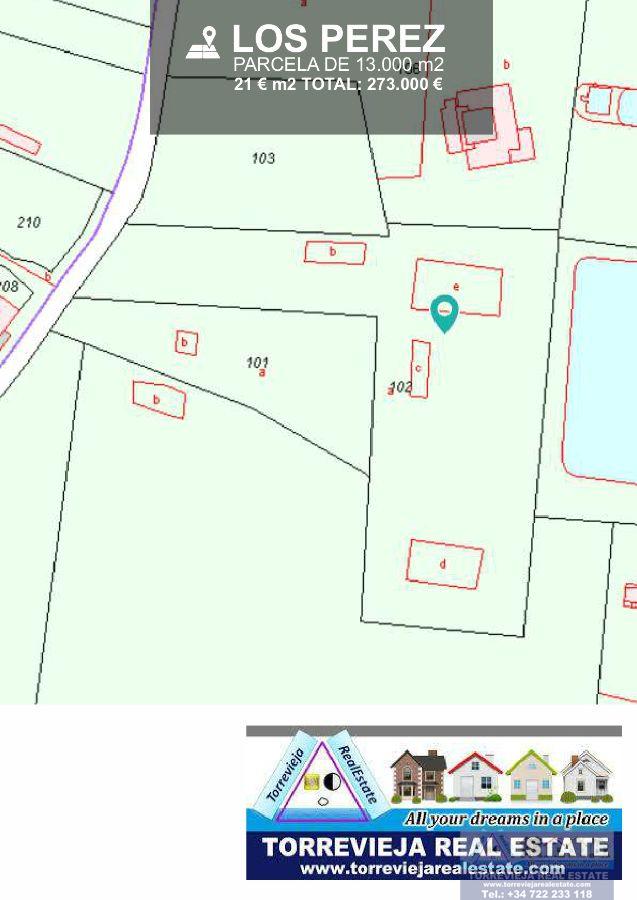 Venta de terreno en Los Montesinos