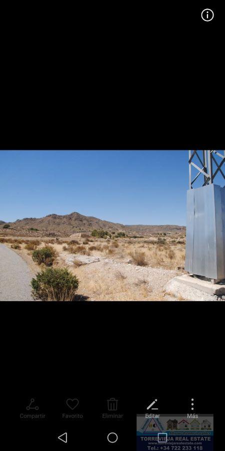 Venta de terreno en Abanilla