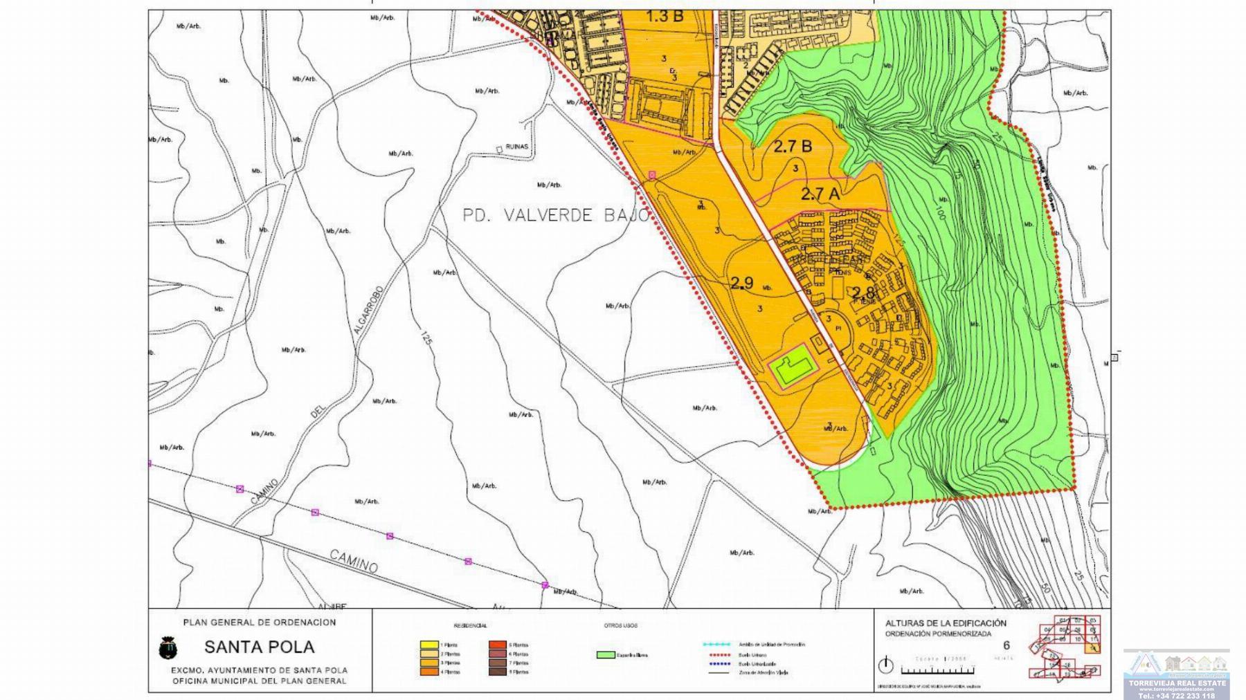 For sale of land in Santa Pola