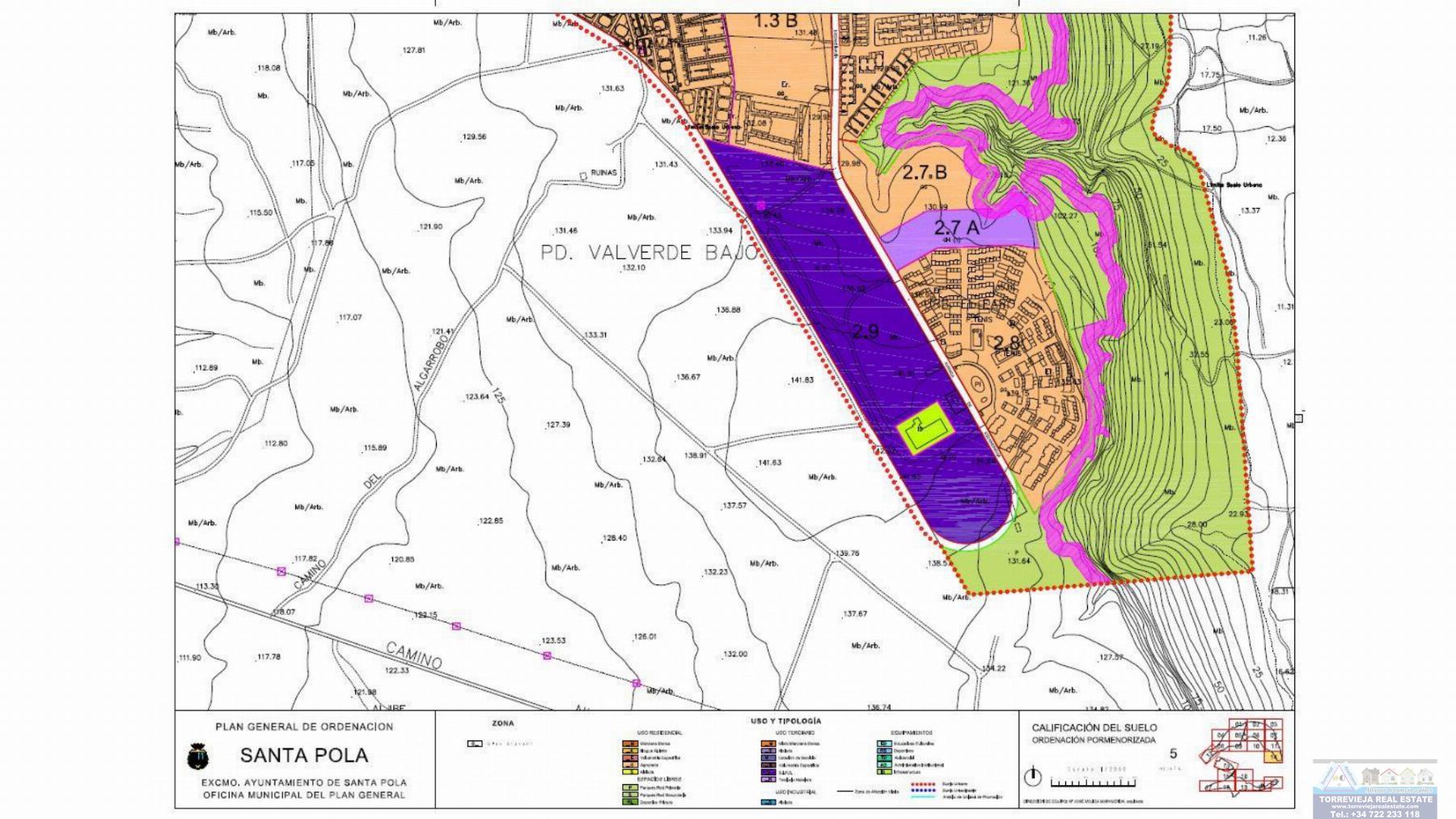 For sale of land in Santa Pola