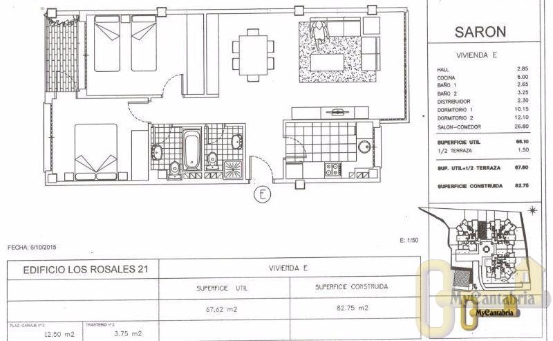 For sale of flat in Santa María de Cayón