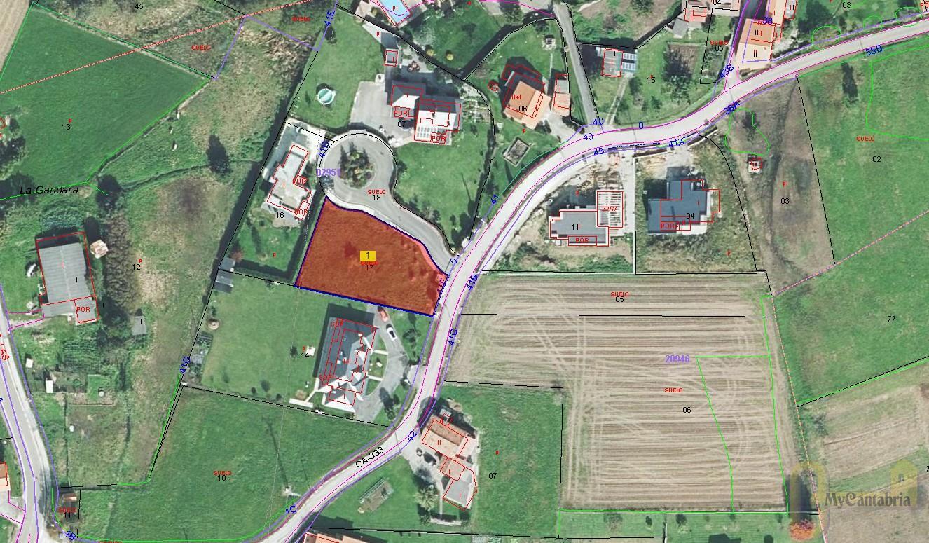 Venta de terreno en Piélagos