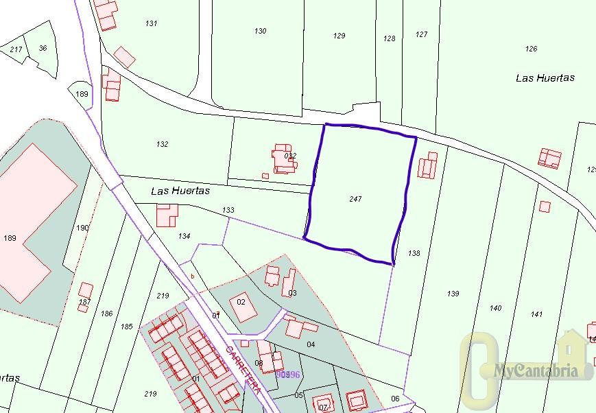 For sale of land in Santa María de Cayón