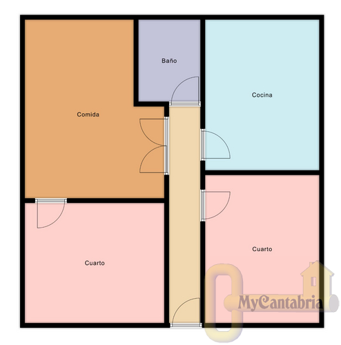 For sale of flat in Santander