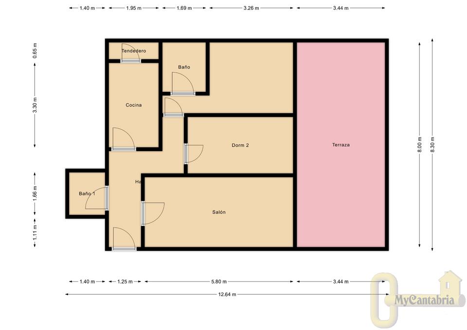 For sale of flat in Santander