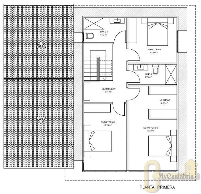 For sale of house in Ruente