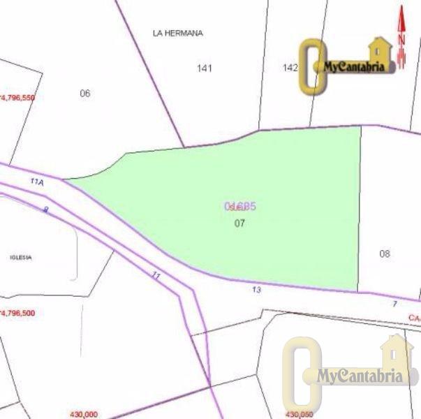 For sale of land in Santa María de Cayón