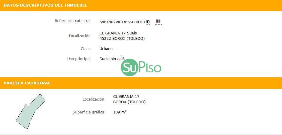 Venta de terreno en Borox