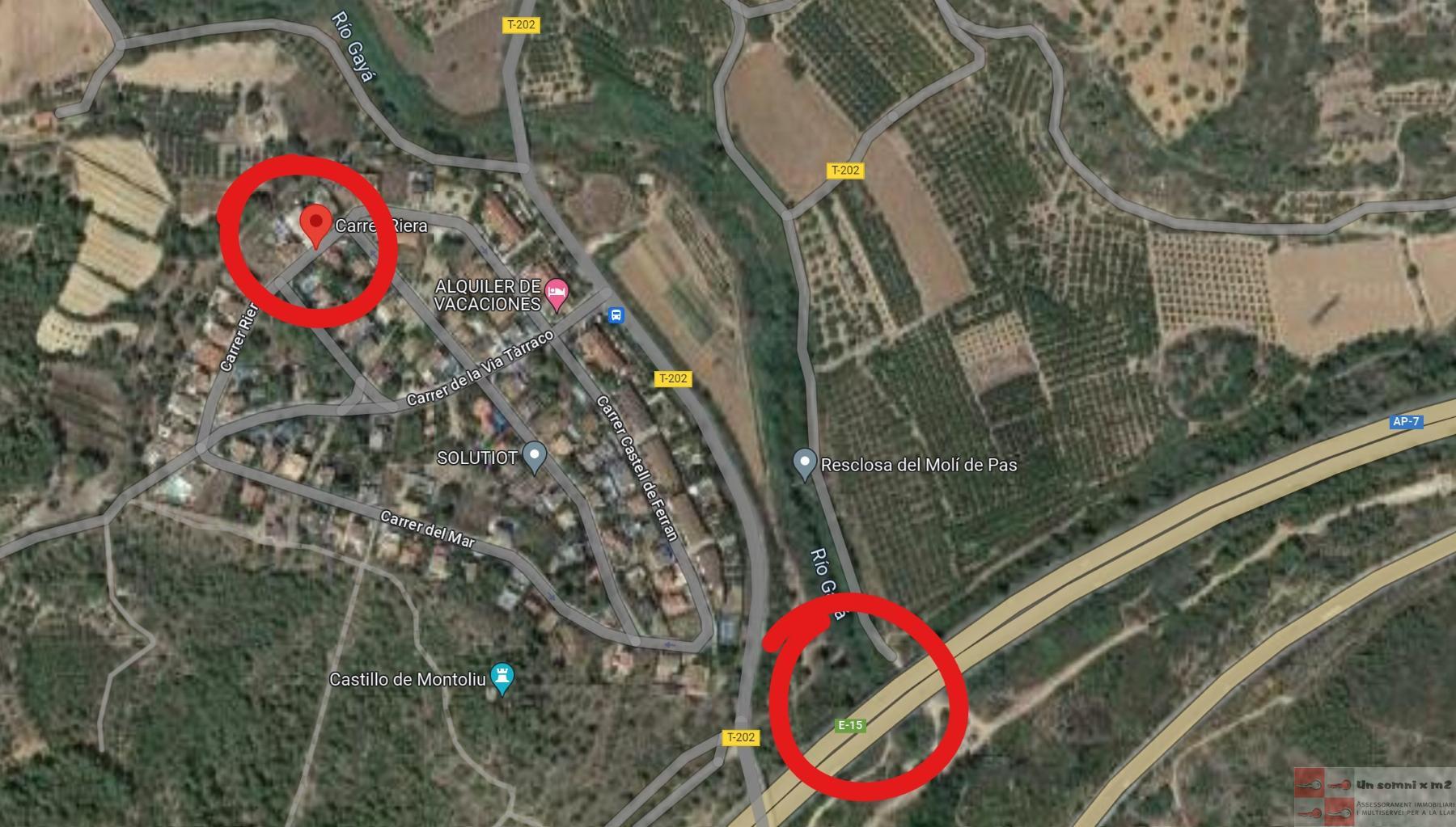 For sale of land in La Riera de Gaià