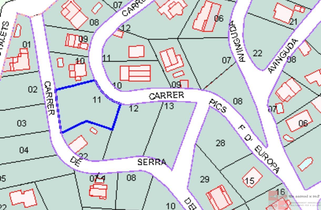 For sale of land in Piera