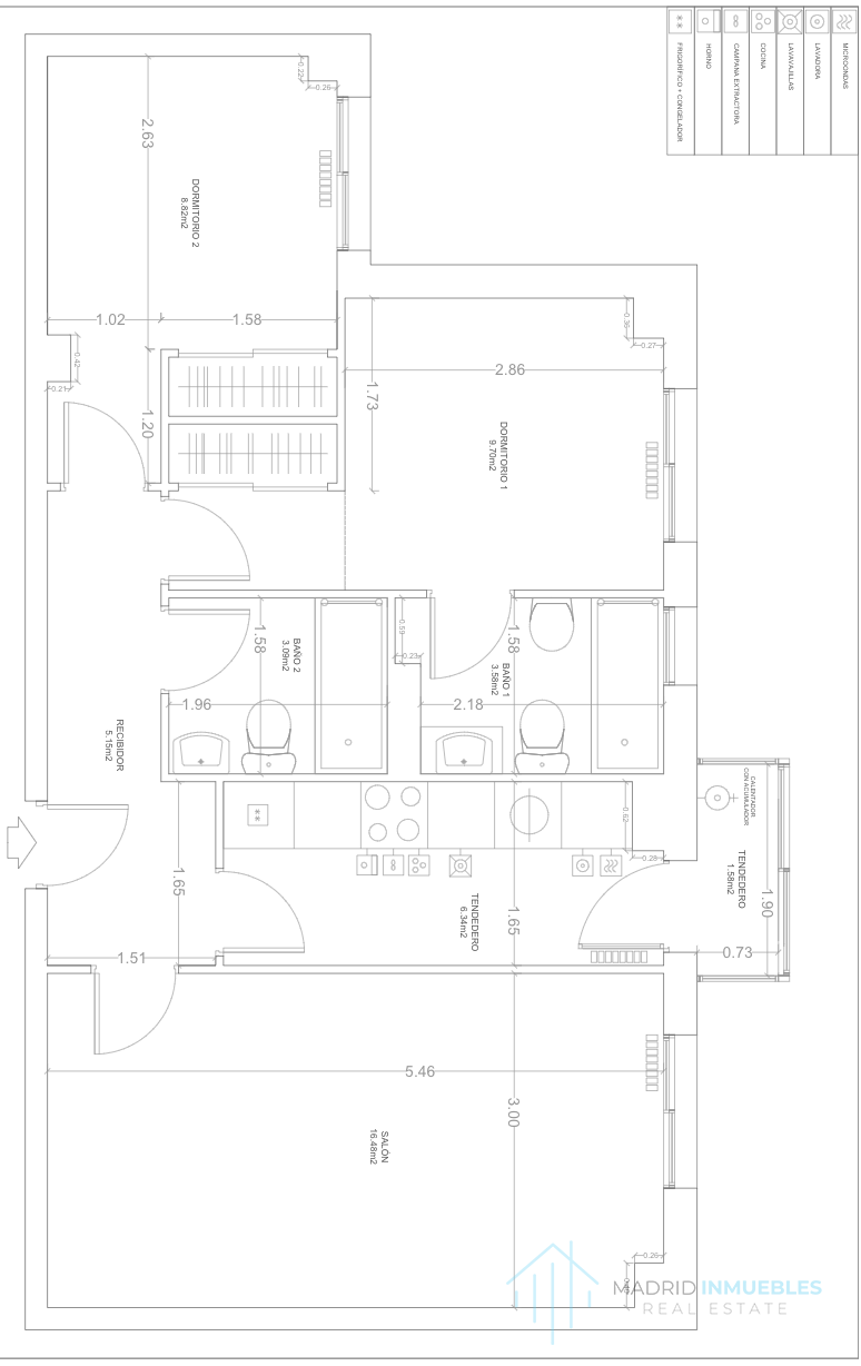 For sale of flat in Madrid