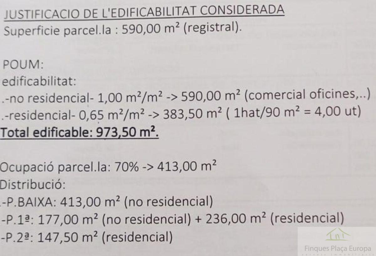 Venta de terreno en Platja d´Aro