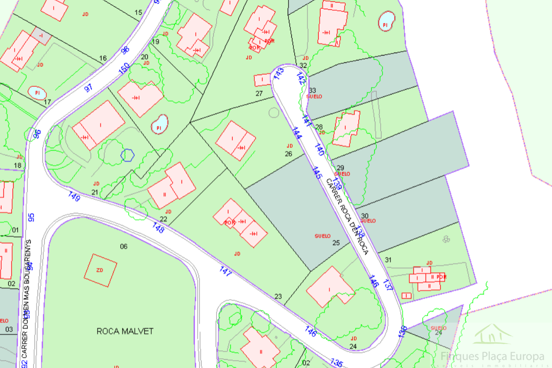 For sale of land in Santa Cristina D´aro