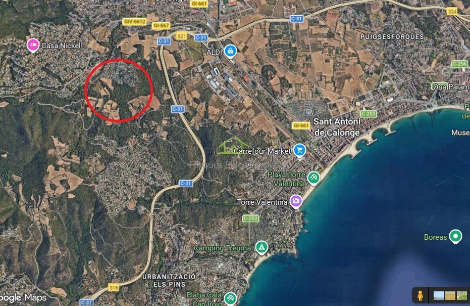 Venta de terreno en Calonge