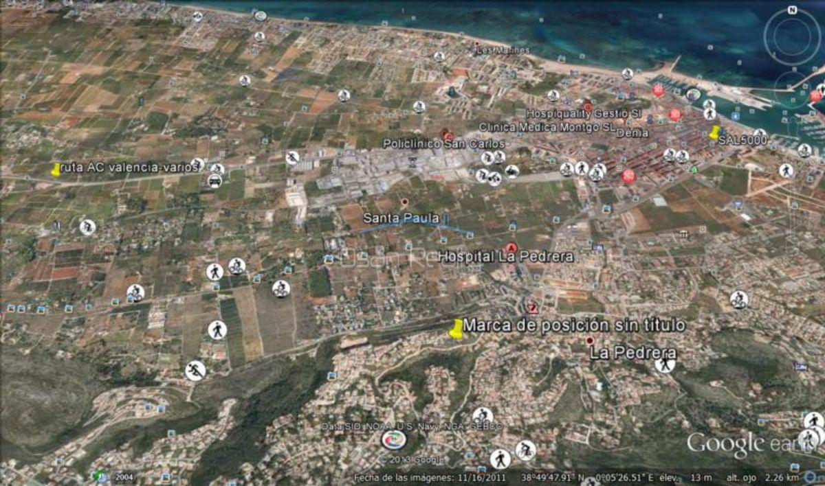 For sale of land in Dénia