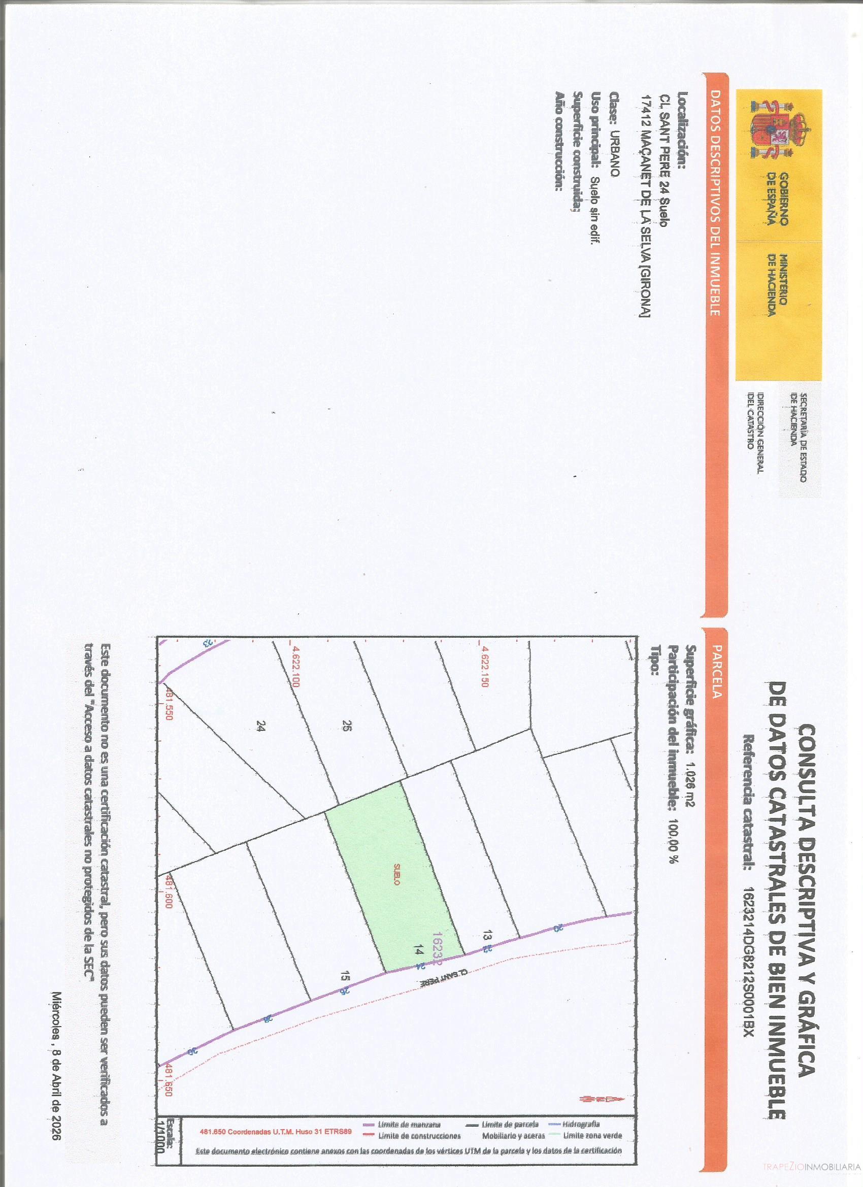 Venta de terreno en Maçanet de la Selva