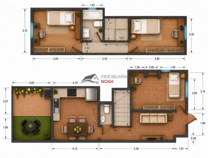 Venta de dúplex en La Ñora