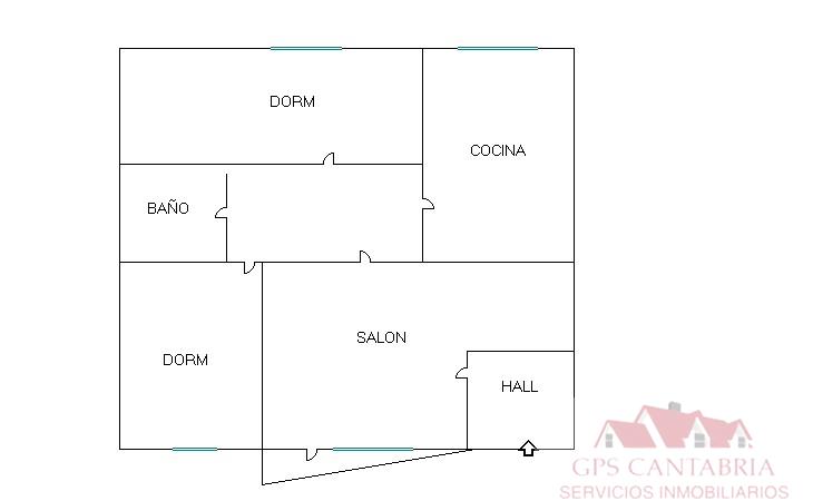 For sale of flat in Reinosa
