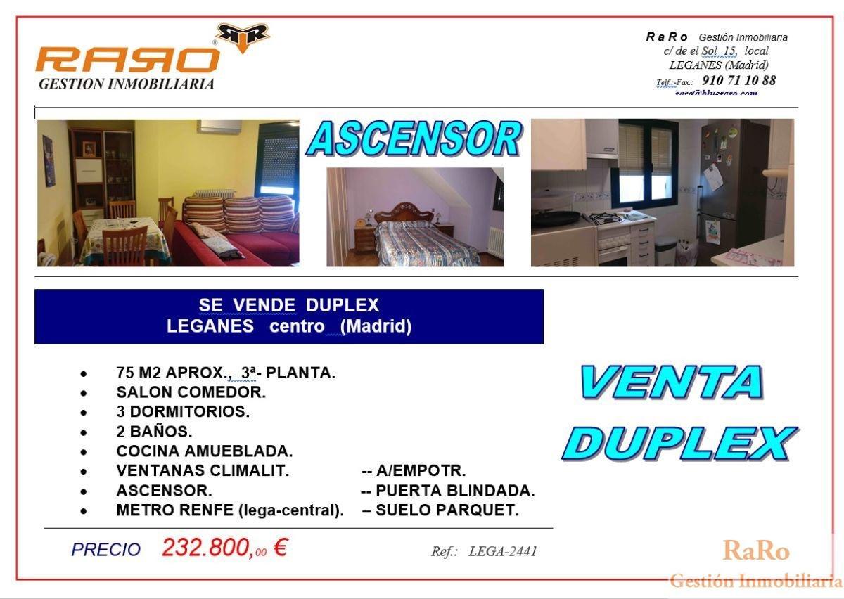 For sale of duplex in Leganés