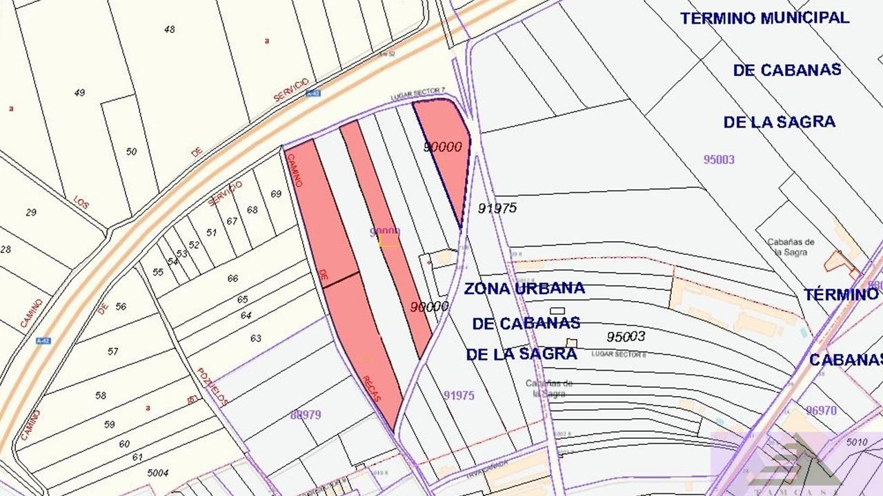 For sale of land in Cabañas de la Sagra