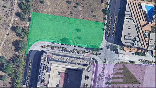For sale of land in Madrid