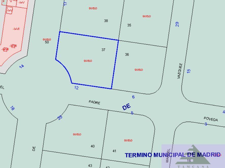 For sale of land in Madrid