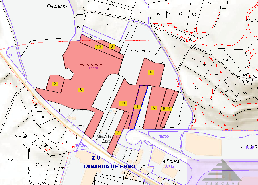 For sale of land in Miranda de Ebro