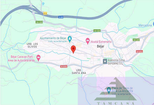 For sale of land in Béjar
