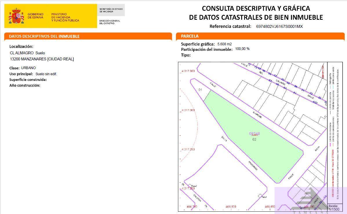 Venta de terreno en Manzanares