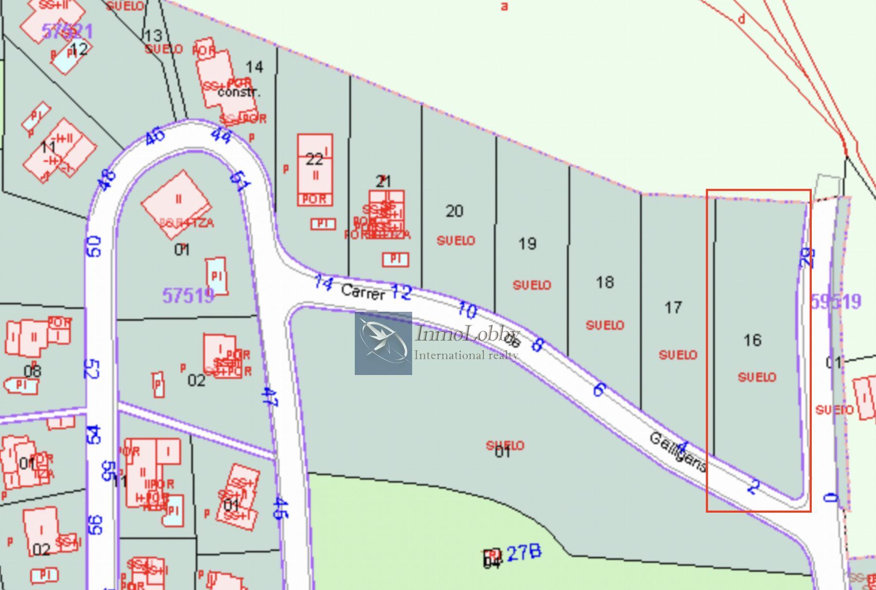 Vente de terrain dans Calonge