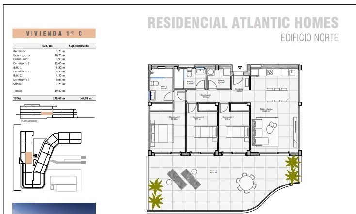 For sale of apartment in Costa Adeje