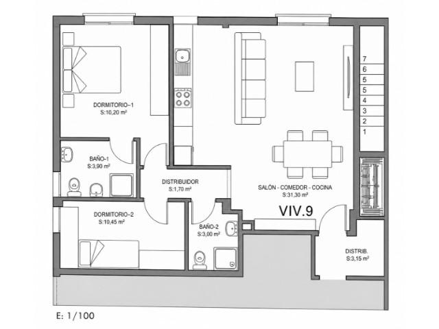 Venta de apartamento en Los Realejos