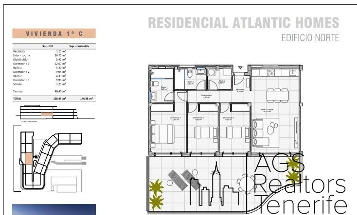 For sale of apartment in Costa Adeje