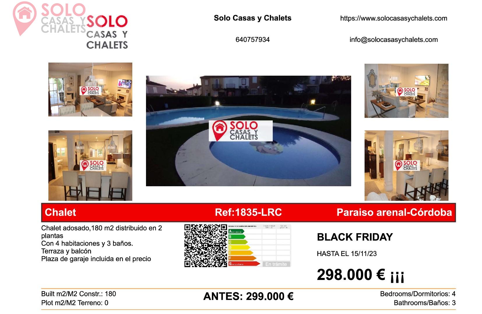 For sale of chalet in Córdoba