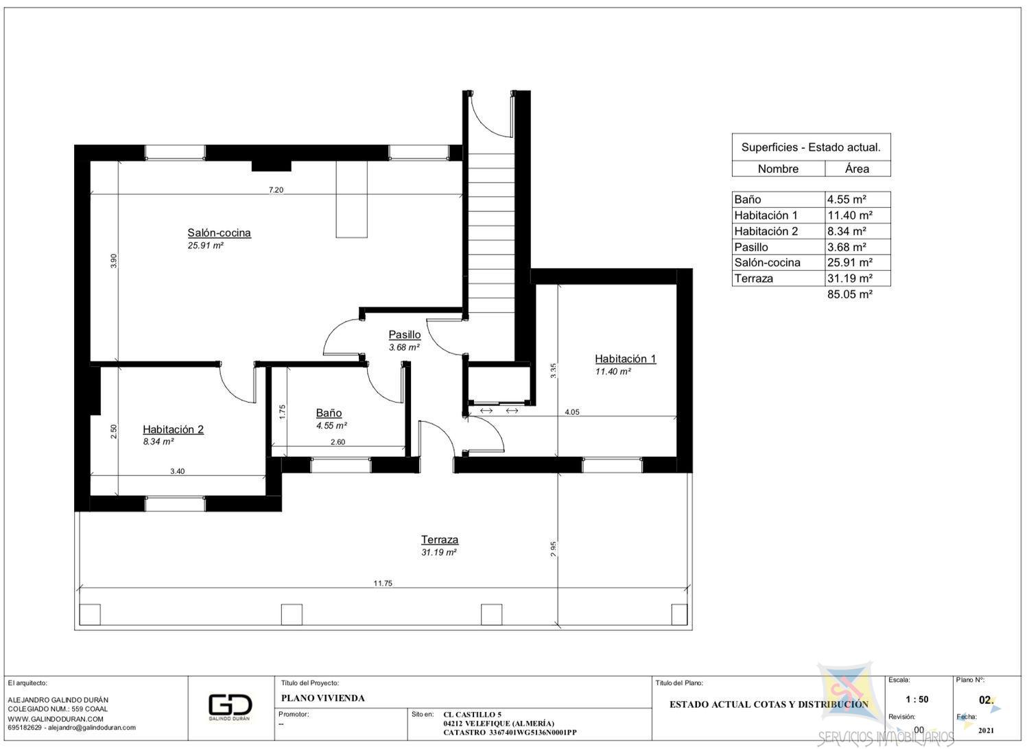 Venta de piso en Velefique