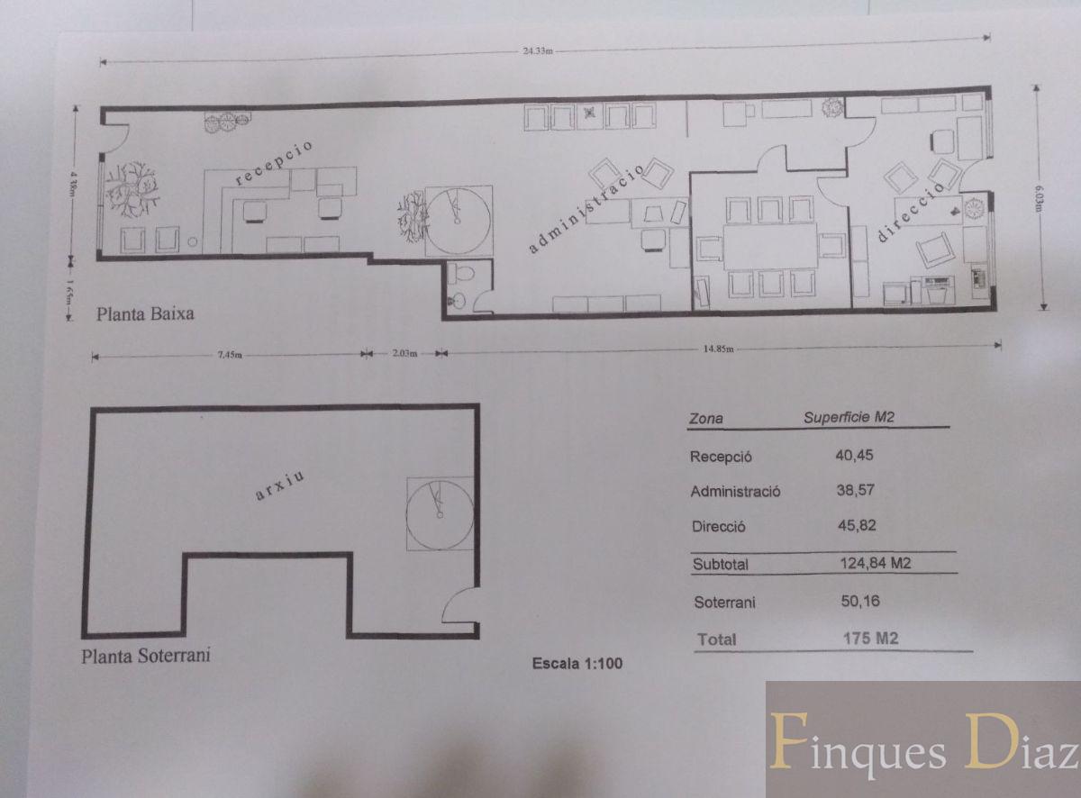 For sale of office in Malgrat de Mar