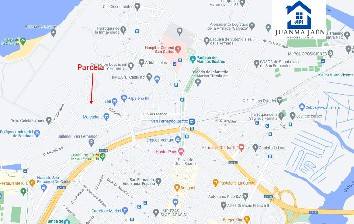 Venta de terreno en San Fernando