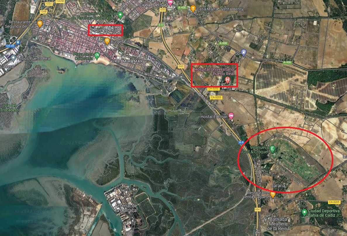 For sale of land in Puerto Real