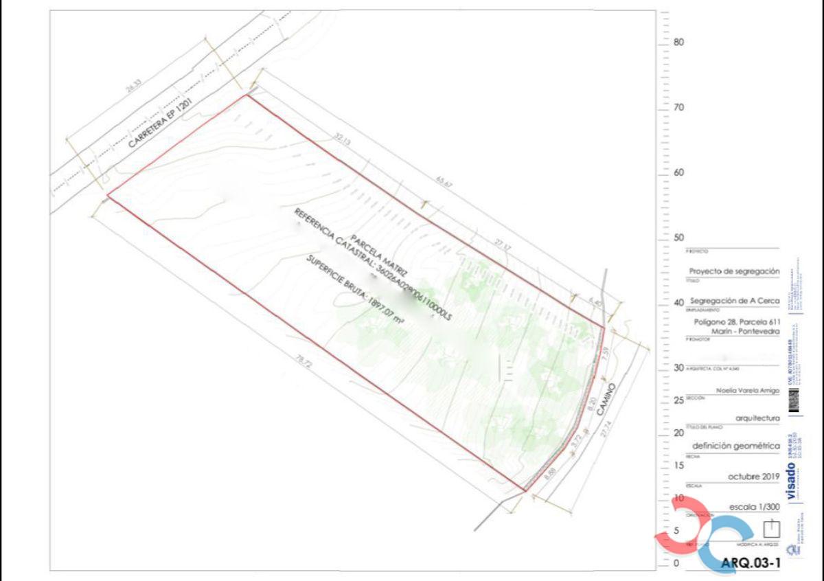 For sale of land in Marín