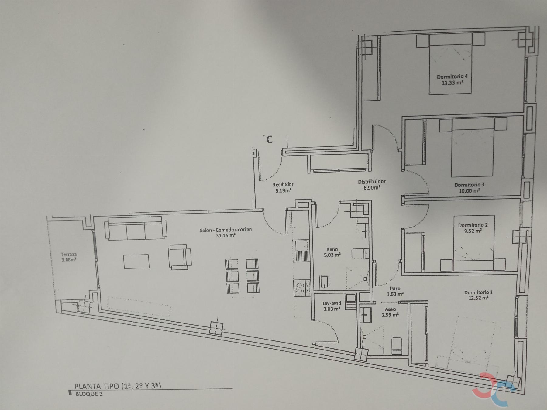 For sale of flat in Marín