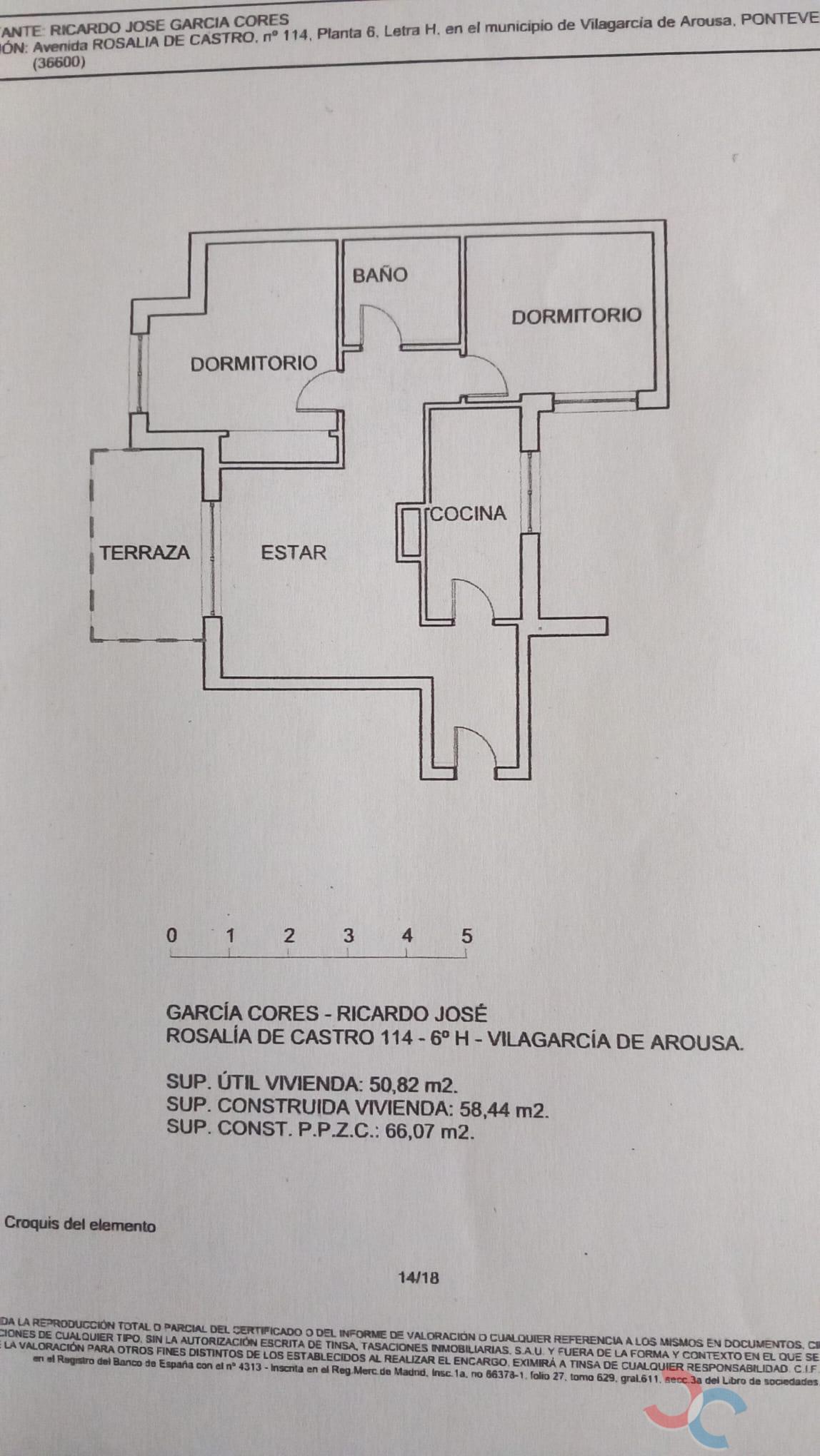 For sale of flat in Vilagarcía de Arousa