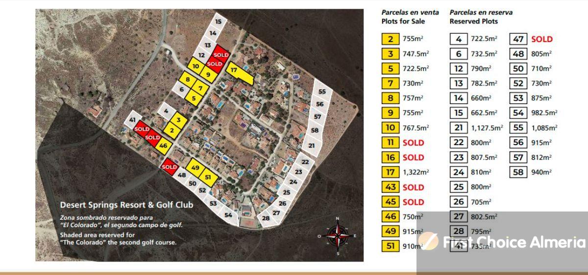 For sale of land in Cuevas del Almanzora