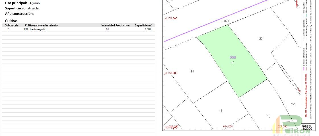 For sale of land in La Hoya de Lorca