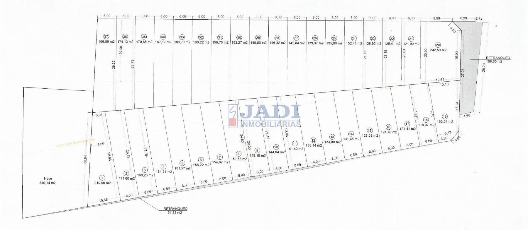 For sale of land in Valdepeñas