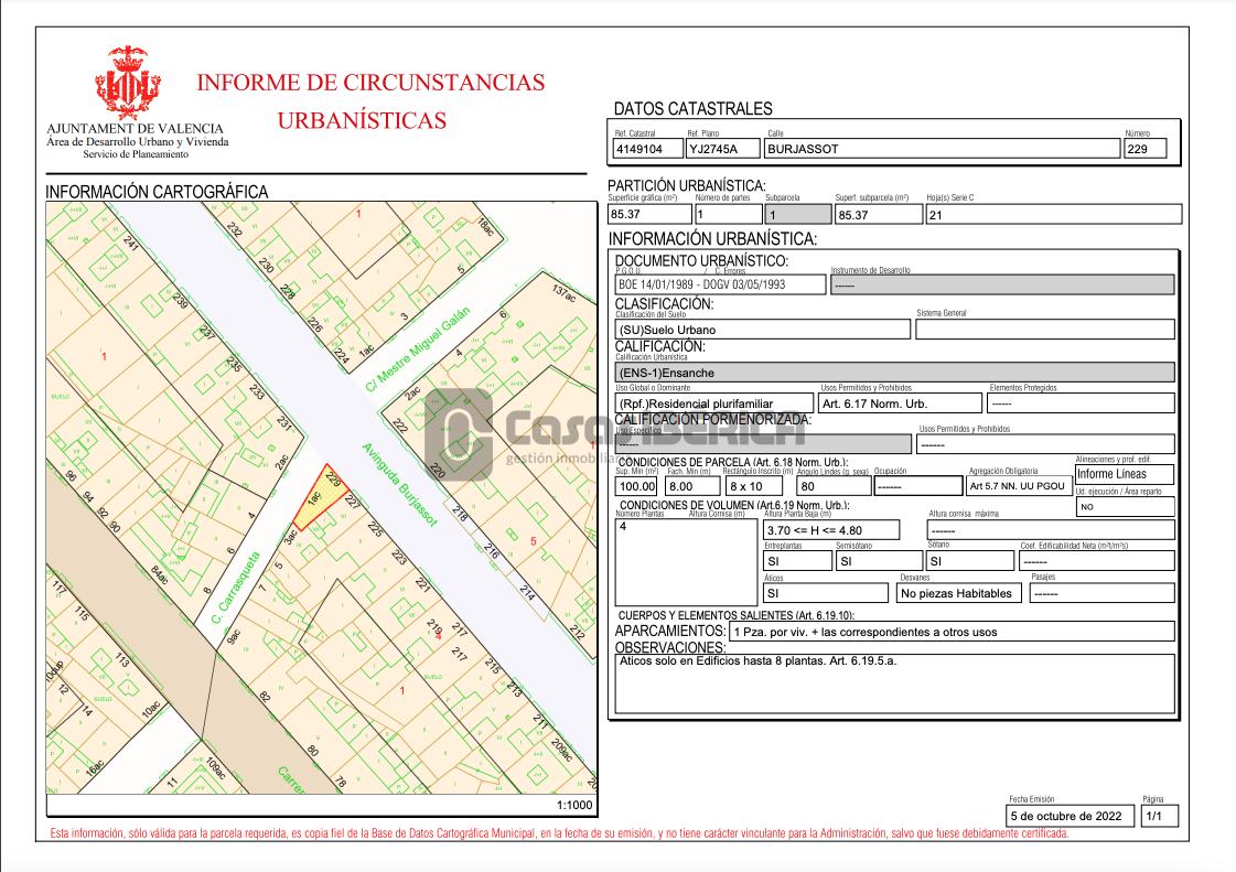 Venta de casa en Valencia