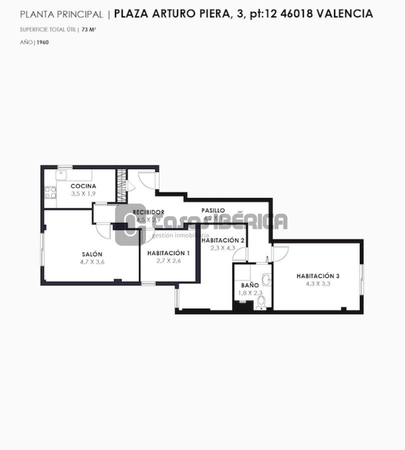 Huur van appartement in Valencia