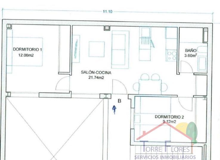 For sale of flat in Cádiz