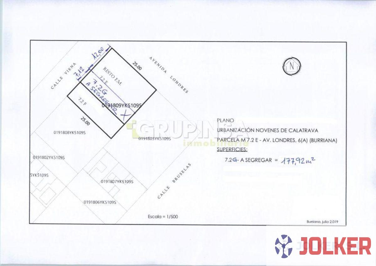 For sale of land in Burriana