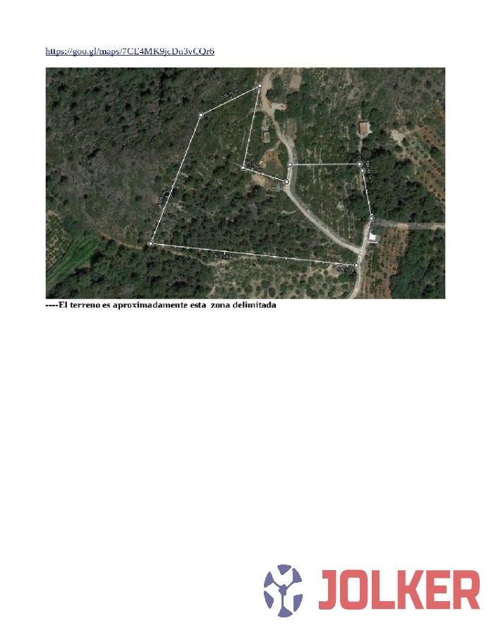 For sale of land in Artana